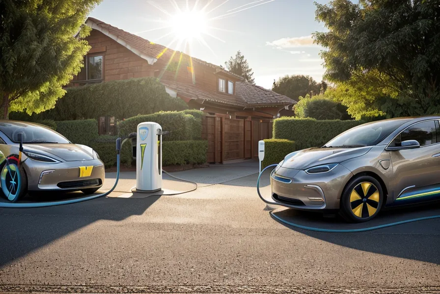 Gros plan d'une prise de recharge renforcée dans un garage domestique